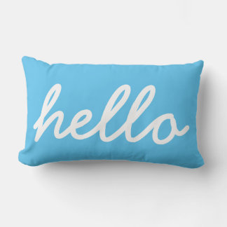 Hello Typography Lumbar Cushion