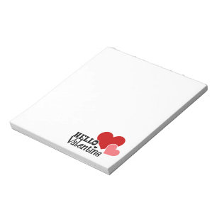 Hello Valentine Notepad