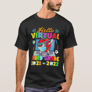 Hello Virtual Third Grade 2021-2022 Apple Back To T-Shirt