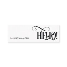 Hello! White Business Card