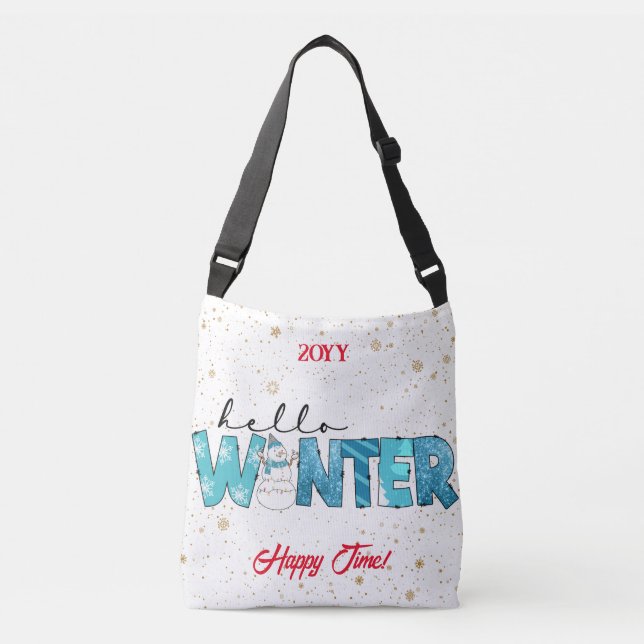 Hello Winter Customise Crossbody Bag (Front)