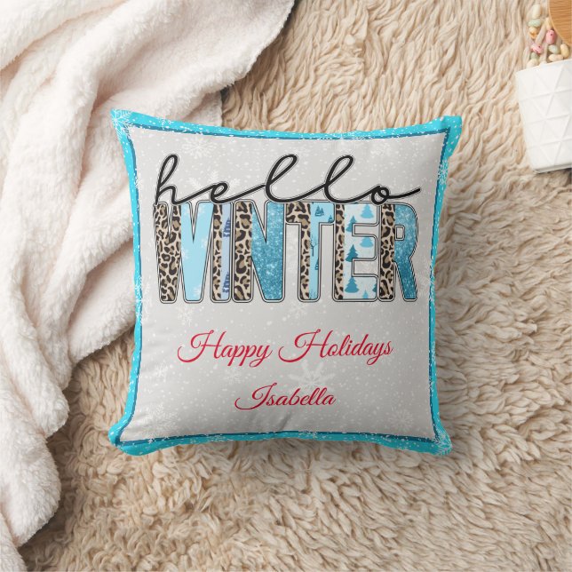 Hello Winter Customise Cushion (Blanket)