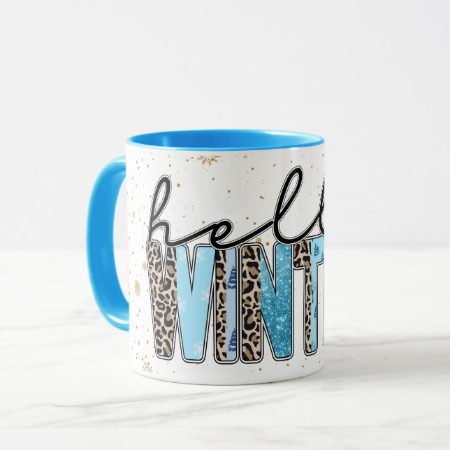 Hello Winter Customise Mug (Front Left)