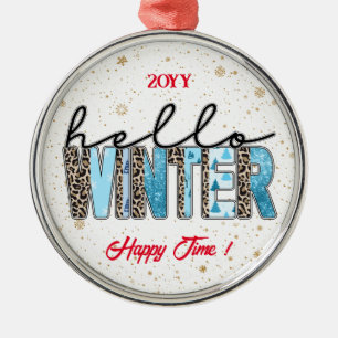 Hello Winter Customize Metal Tree Decoration