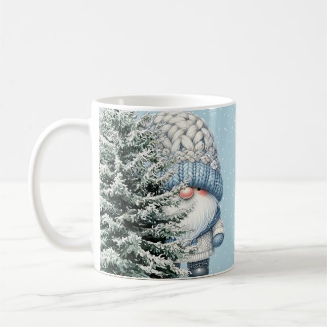 Hello Winter Gnome Mug (Left)