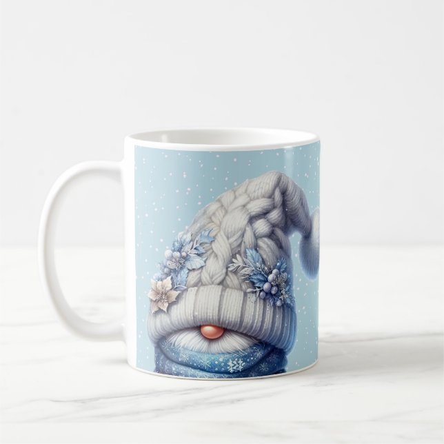 Hello Winter Gnome Mug (Left)