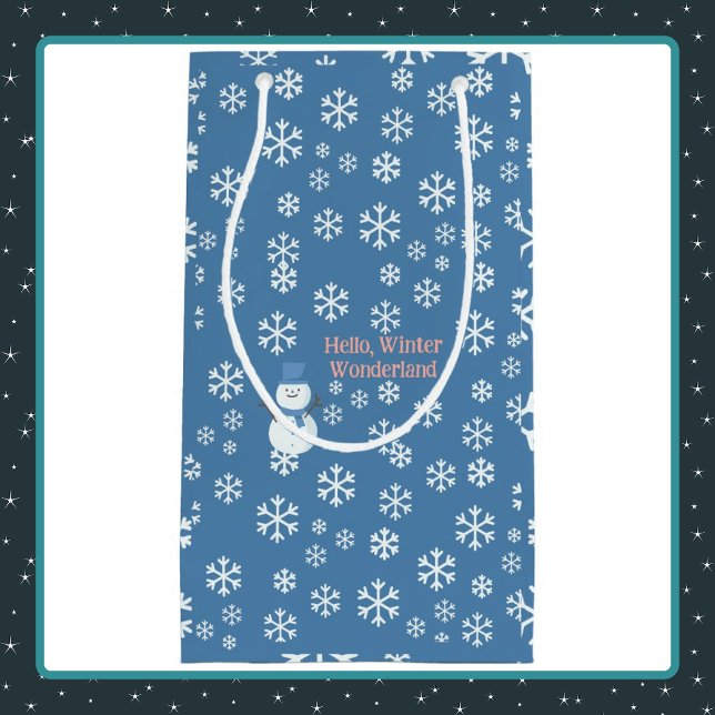 Hello, Winter Wonderland Small Gift Bag (Creator Uploaded)