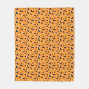Hello Witch - seamless Halloween pattern. Fleece Blanket