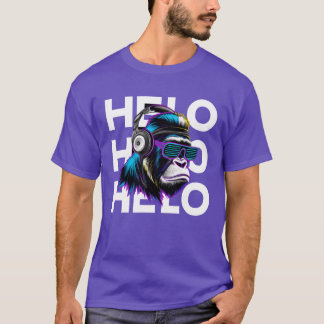 Hello with gorillas family T-Shirt