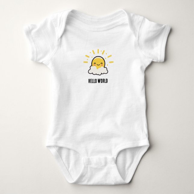 Hello World Baby bodysuit (Front)