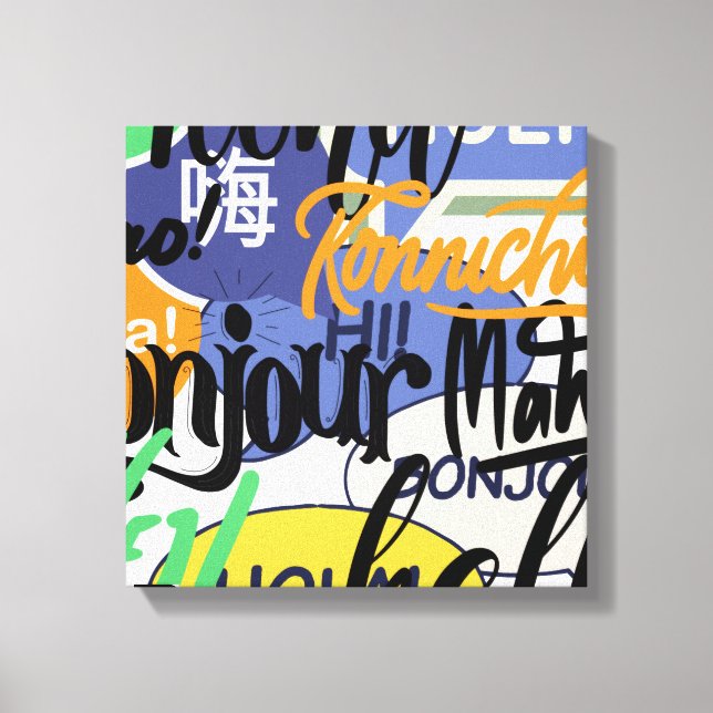 Hello World Canvas Print (Front)