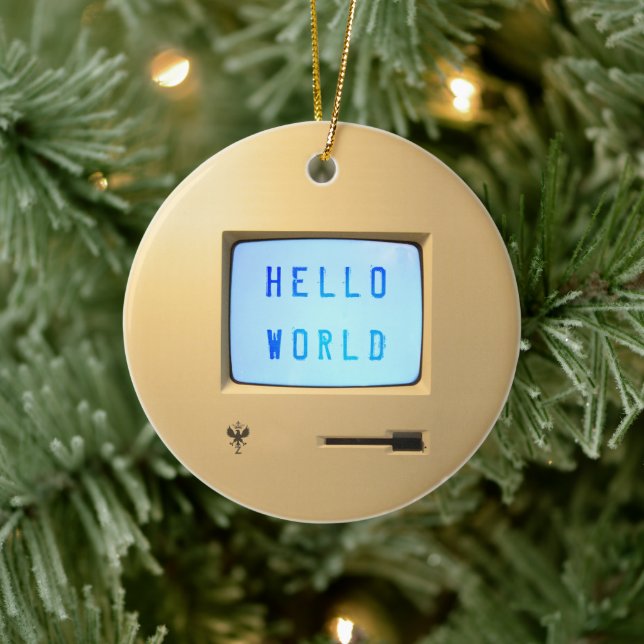 Hello World Ceramic Tree Decoration (Tree)