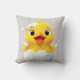 Hello World! Chic Chick Throw Pillow