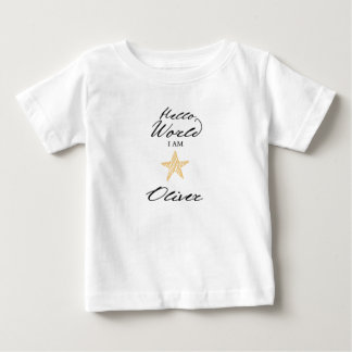 Hello World I am..., Personalized Name Kids Shirt