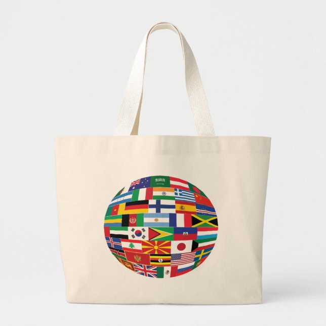 Hello World :) Large Tote Bag (Front)