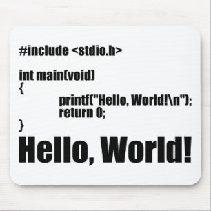 Hello, World! Mouse Mat