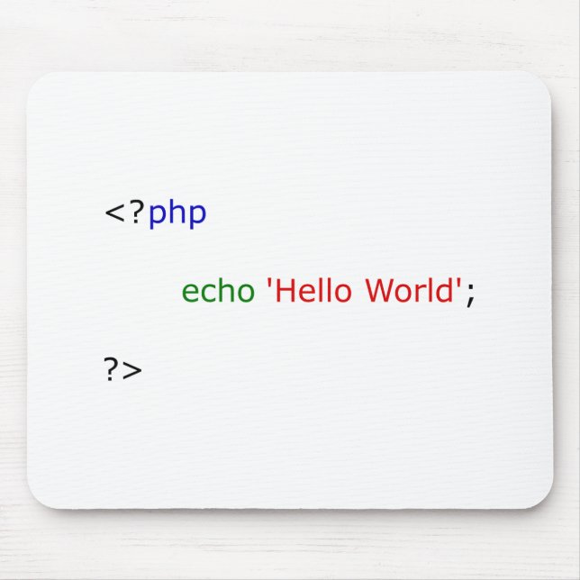 hello world mouse mat (Front)