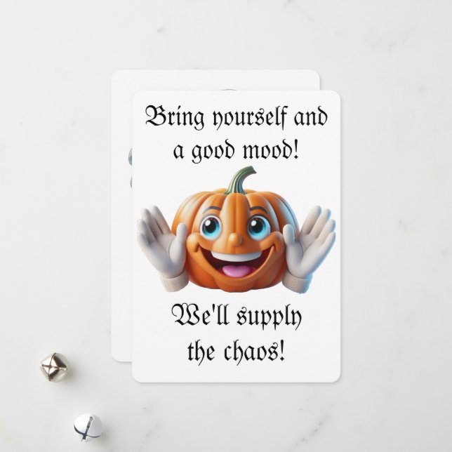 Helloween invitation card (Front/Back In Situ)