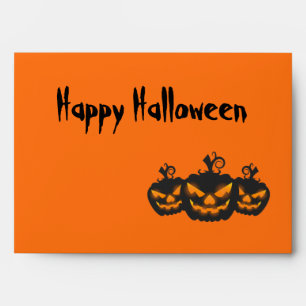 Helloween scary pumpkin envelope