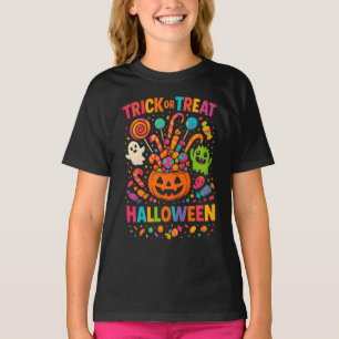 HELLOWEEN Trick or Treat Full Color Unisex clothes T-Shirt