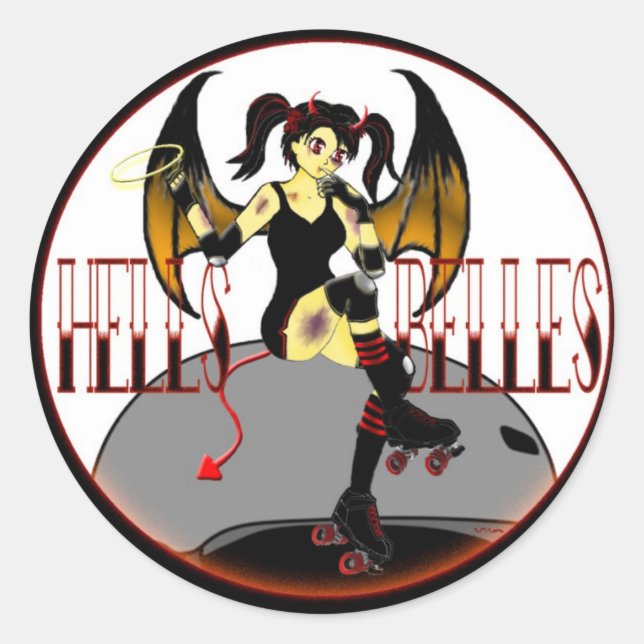 Hells Belles Logo Sticker (Front)