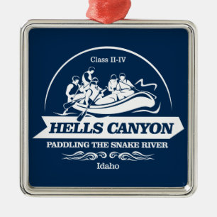Hells Canyon (rafting2) Metal Tree Decoration