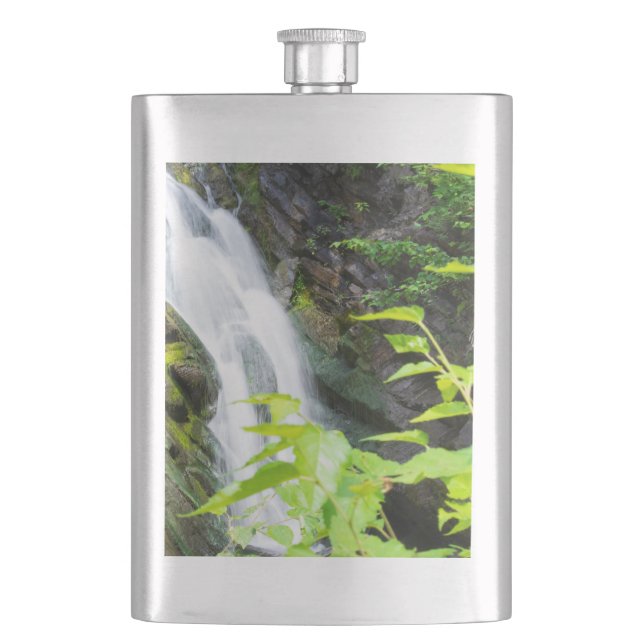 Hell's Gate Canyon waterfall Hip Flask (Front)