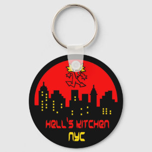 Hell's Kitchen Devil Logo Key Ring