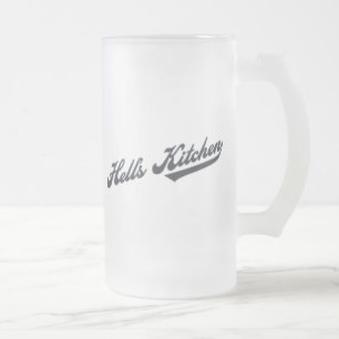 Hell's Kitchen Frosted Glass Beer Mug