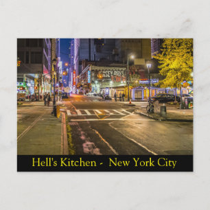 Hell's Kitchen in New York City Postcard