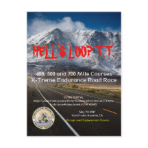 HELL'S LOOP T.T. 2017 POSTCARD