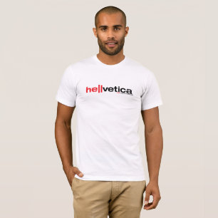 hellvetica – 666 Bold Extended Evil typeface T-Shirt