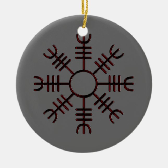 Helm of Awe Red Glow Ornament (Front)