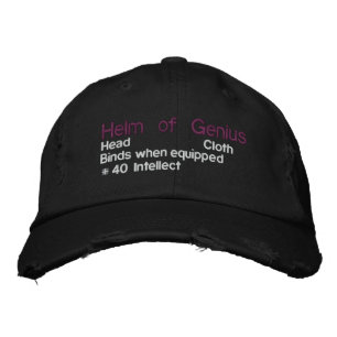 Helm of Genius Embroidered Hat