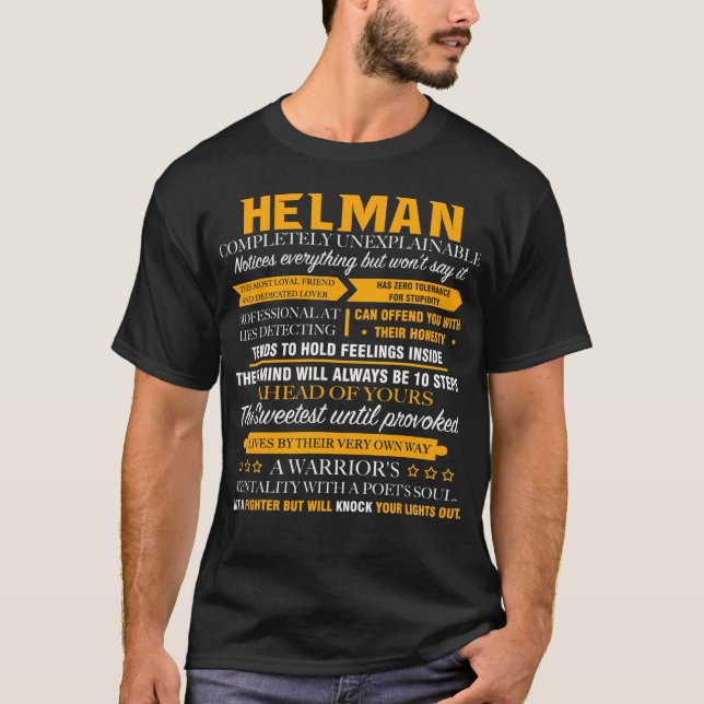 HELMAN completely unexplainable T-Shirt (Front)