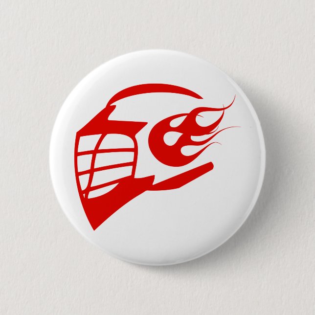 Helmet 6 Cm Round Badge (Front)
