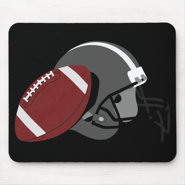 Helmet and ball for American football Mouse Mat (Front)