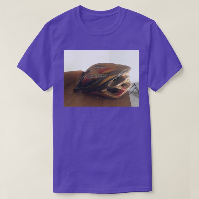 Helmet Bicycle  T-Shirt (Design Front)