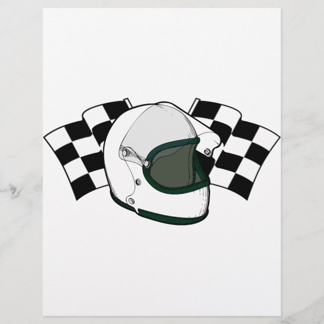 Helmet & Flags (Front)