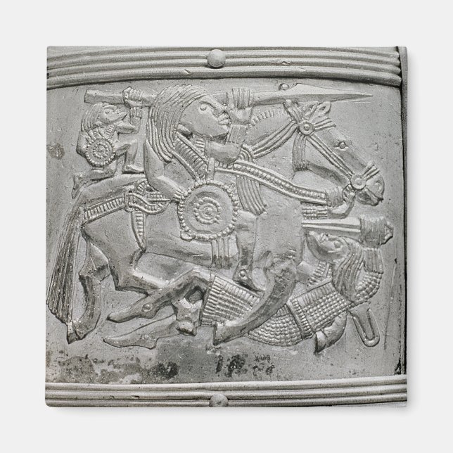 Helmet fragment, from Sutton Hoo Treasure Magnet (Front)