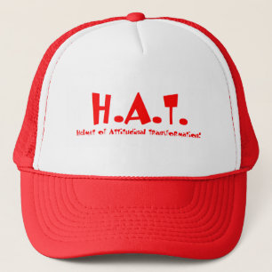Helmet of Attitudinal Transformation Trucker Hat