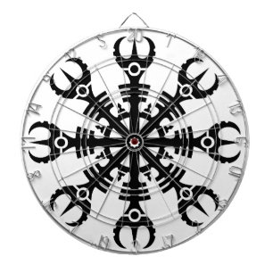 Helmet of awe - Aegishjalmur No.2 (black) Dartboard