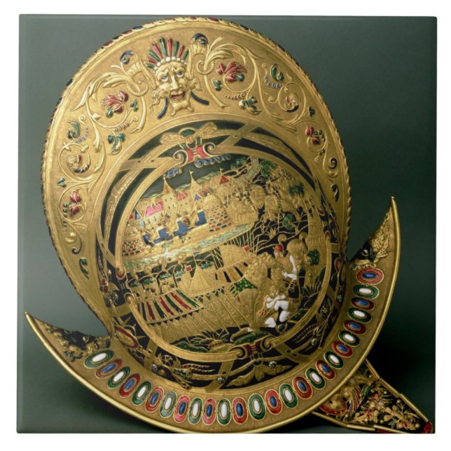 Helmet of Charles IX (1550-74) 16th century (gold Tile (Front)