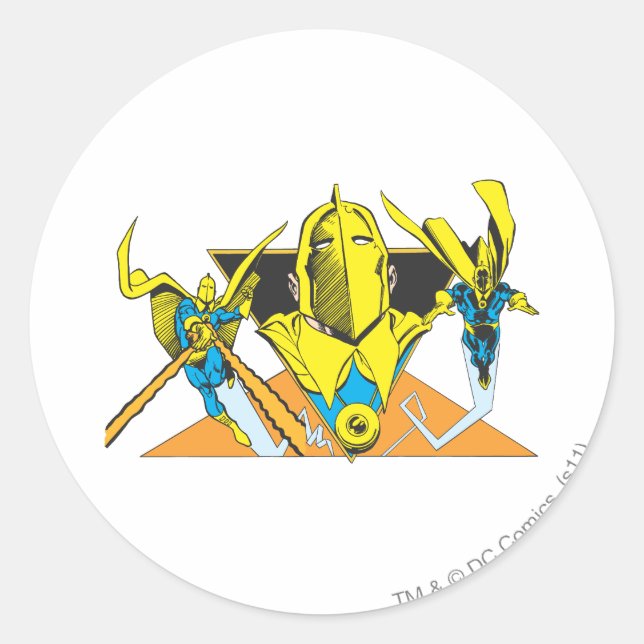 Helmet of Fate Classic Round Sticker (Front)