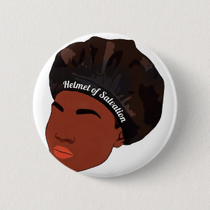 Helmet of Salvation   Bonnet Protective Style 6 Cm Round Badge