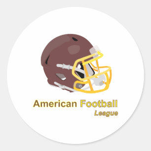 Helmet used in American football Classic Round Sticker