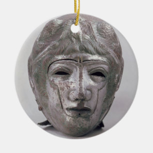 Helmet with Eagle Decoration, Roman (silver) Ceramic Tree Decoration