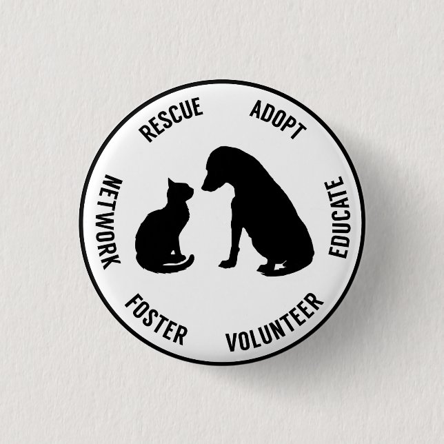 Help Animals Animal Welfare Badge (Front)