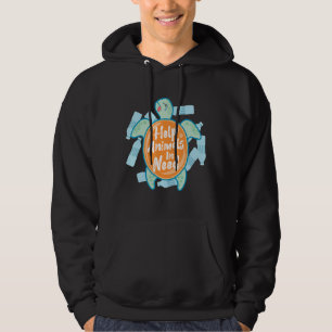 Help Animals Save Turtles Ocean Animal Rescue Hoodie