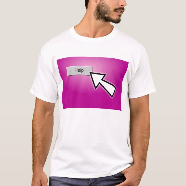 Help Button T-Shirt (Front)